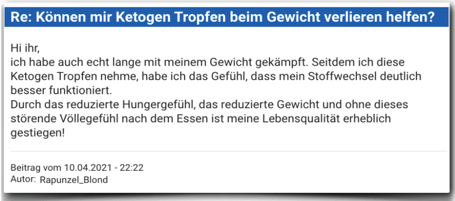 Ketogen Erfahrungsbericht Bewertung Erfahrungen Erfahrung