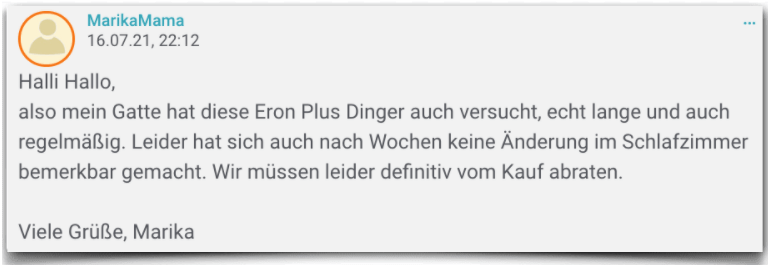 Eron Plus Erfahrungsbericht Bewertung Erfahrungen Testbericht Eron Plus