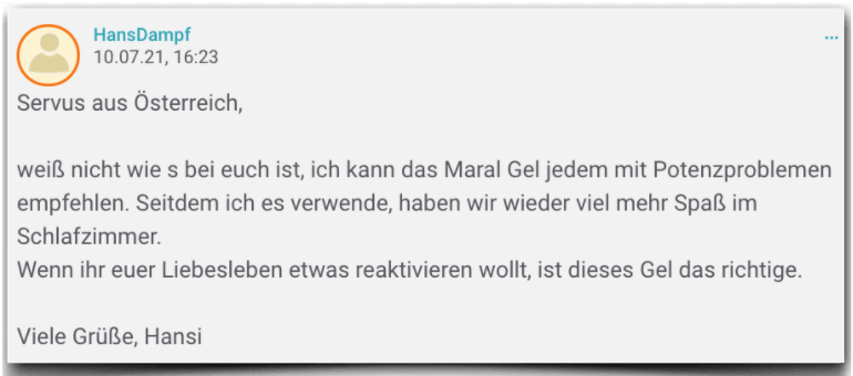 Maral Gel Erfahrung Erfahrungen Erfahrungsbericht