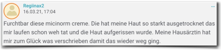 Micinorm Erfahrungsbericht Bewertung Erfahrungen Micinorm