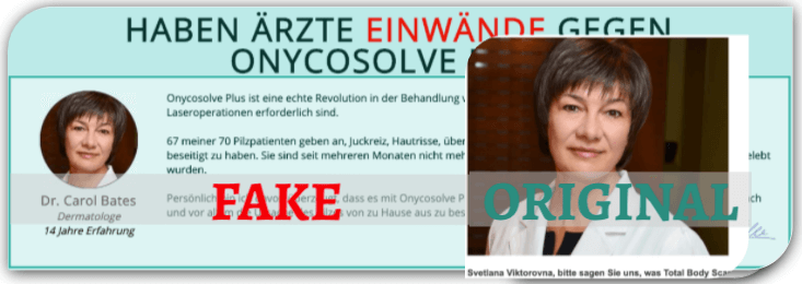 Onycosolve Fake Arztbericht