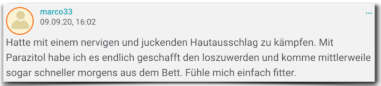 Parazitol Erfahrungsbericht Bewertung Erfahrungen