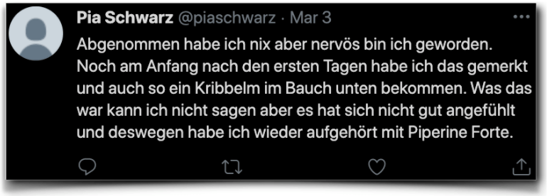 Piperine Forte Erfahrung Erfahrungen Erfahrungsbericht