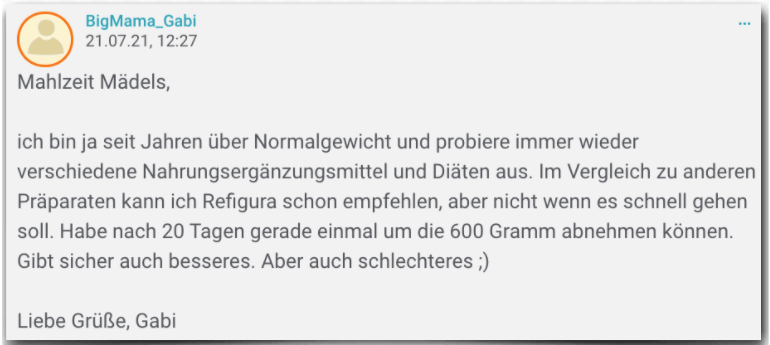 Refigura Erfahrungsbericht Bewertung Erfahrungen Refigura