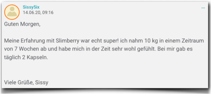 Slimberry Erfahrungsbericht Bewertung Erfahrungen Slimberry