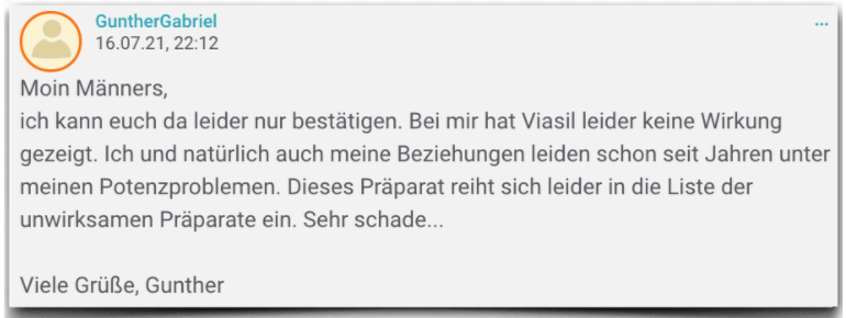 Viasil Erfahrungsbericht Bewerung Erfahrungen Viasil