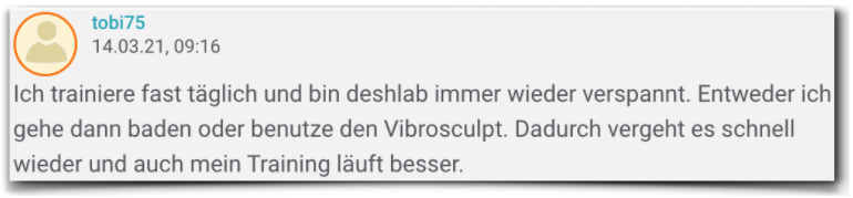 Vibrosculpt Erfahrungsbericht Bewertung Erfahrungen Vibrosculpt