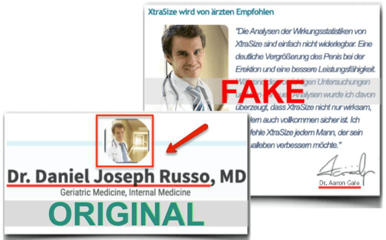 XtraSize Fake Arztbericht