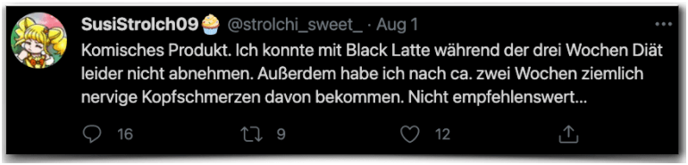 Black Latte Erfahrung Erfahrungen Erfahrungsbericht