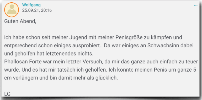 Phallosan Forte Erfahrungsbericht Bewertung Kritik Erfahrungen