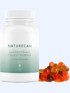 Naturecan CBD Fruchtgummis Abbild Tabelle