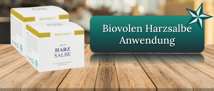 Biovolen Harzsalbe Anwendung