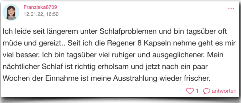 Regener 8 Erfahrungen Erfahrung Erfahrungsbericht