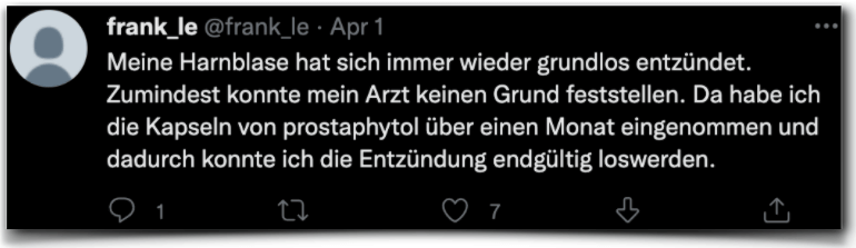 Prostaphytol Erfahrungsbericht Bewertung Erfahrung