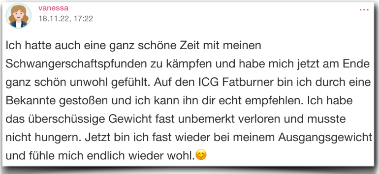 ICG Fatburner Erfahrungen Erfahrung Erfahrungsbericht ICG Fatburner