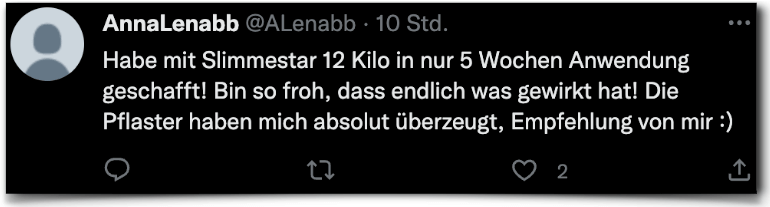 Slimmestar Erfahrungen Erfahrung Erfahrungsbericht twitter