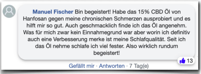 Hanfosan Erfahrung Erfahrungen Erfahrungsbericht