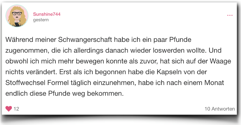 Die Stoffwechsel Formel Erfahrungsbericht Bewertung Erfahrungen