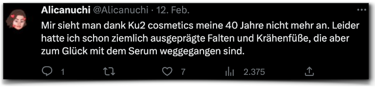 KU2 Cosmetics Hyaluronsäure Serum Erfahrungsbericht Bewertung Erfahrung