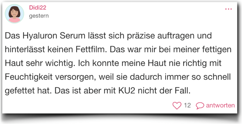 KU2 Hyaluron Serum Erfahrung Erfahrungen Erfahrungsbericht