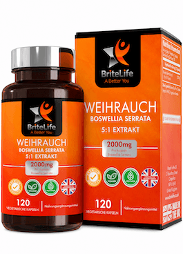 BriteLife Abbild BriteLife Weihrauch Kapseln Abbild Tabelle